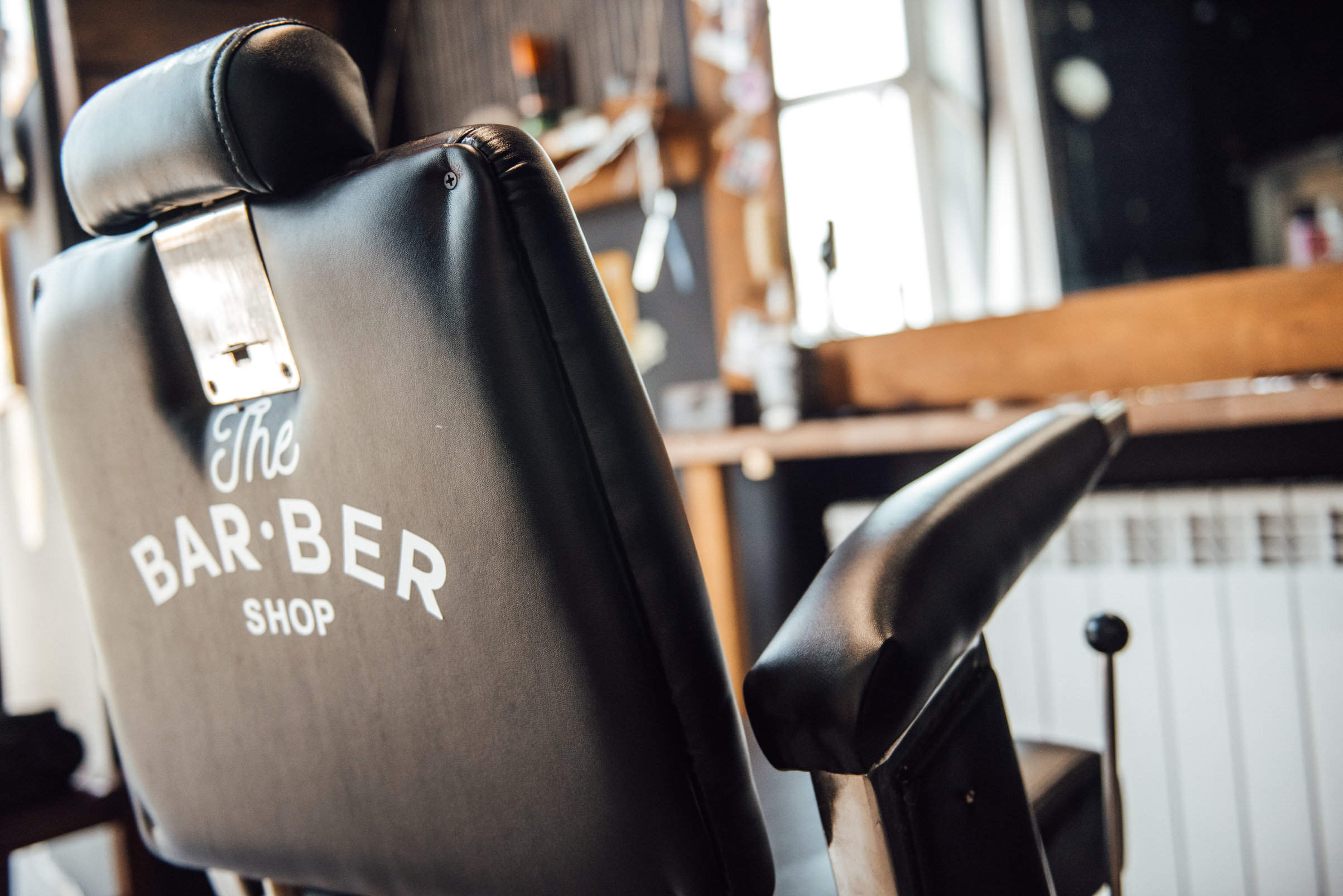 Closeup of a Barber's Chair